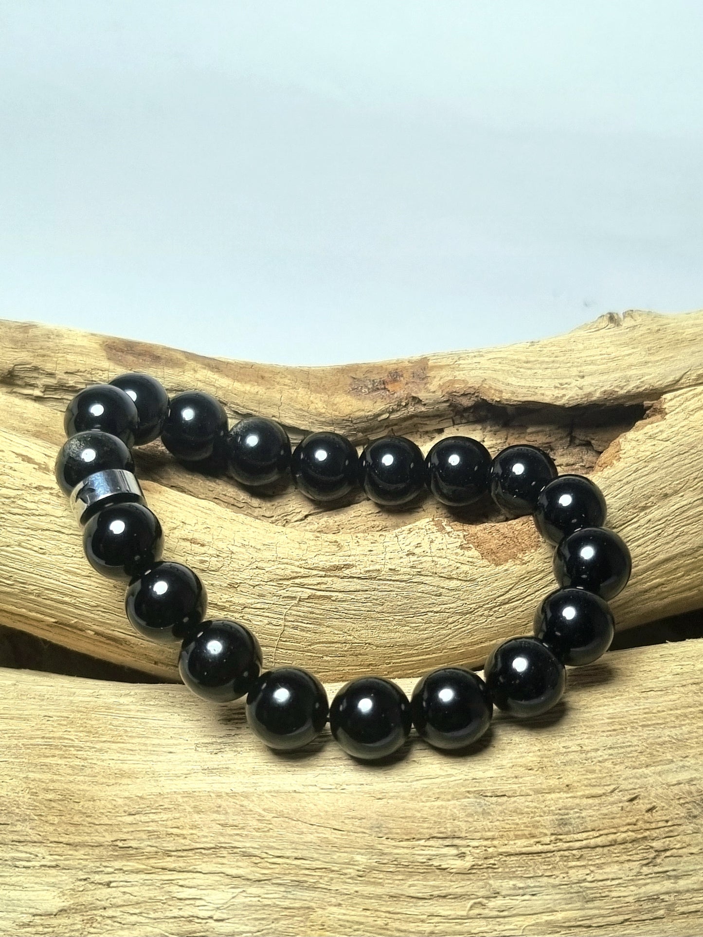 Bracelet obsidienne noire