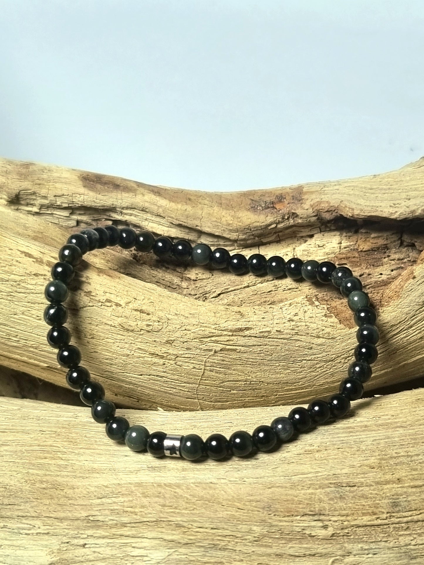 Bracelet obsidienne noire