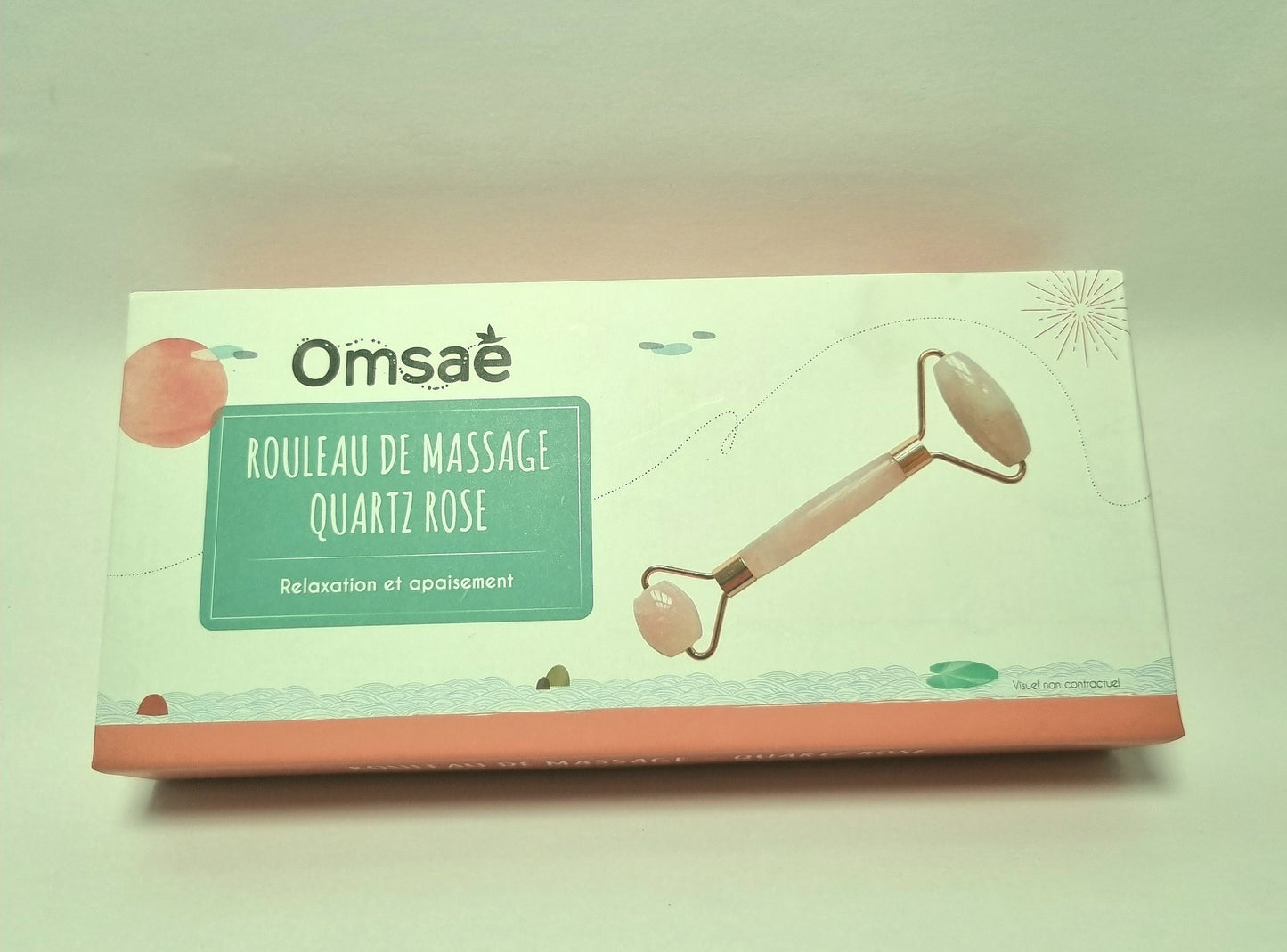 Rouleau de massage Quartz rose