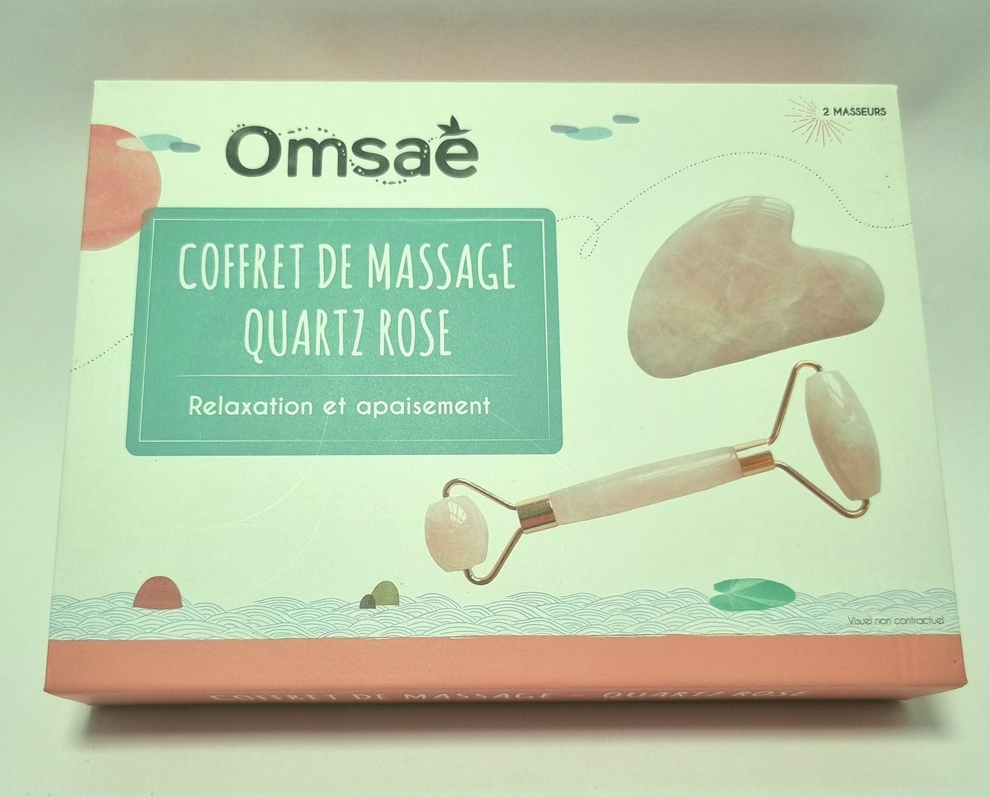 Coffret de massage Quartz rose