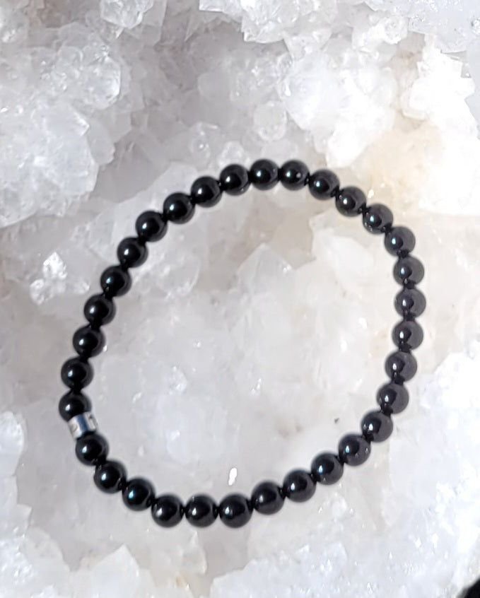 Bracelet obsidienne noire