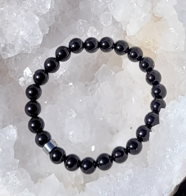 Bracelet obsidienne noire